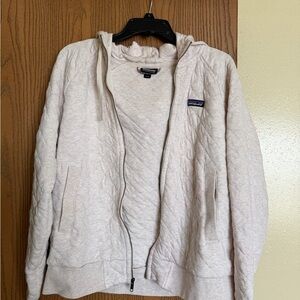 Patagonia Off-White Quilted Zip-Up Jacket